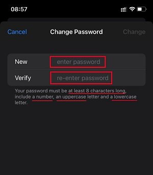 Changing iPhone Passcode step-6