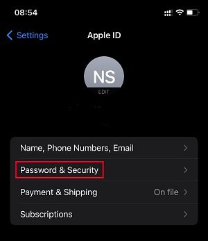 Changing iPhone Passcode step-2