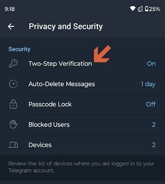 How can I recover my Telegram password - Two-Step Verification